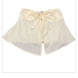 Urban Outfitters Convertible Flyaway Top Cream size XL